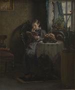 Michael Ancher Anna Ancher reading Germany oil painting artist